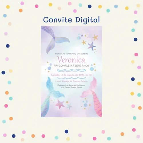 Convite Digital - Sereia