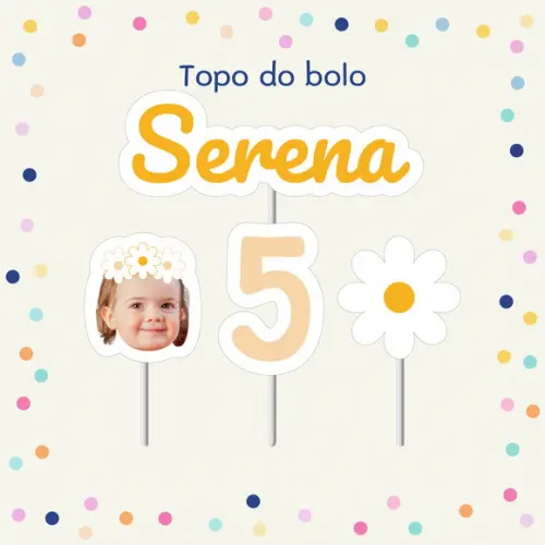 Topo de Bolo - Margarida