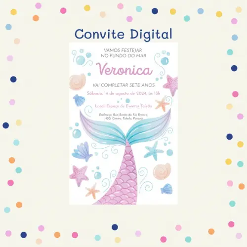 Convite Digital - Sereia