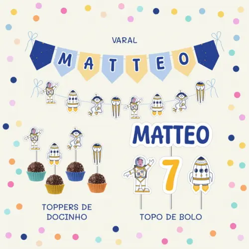 Kit Festa Alegria - Astronauta