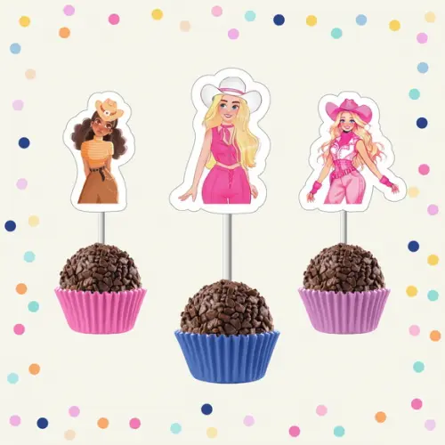 Toppers Docinho com Rostinho - Boneca Boiadeira
