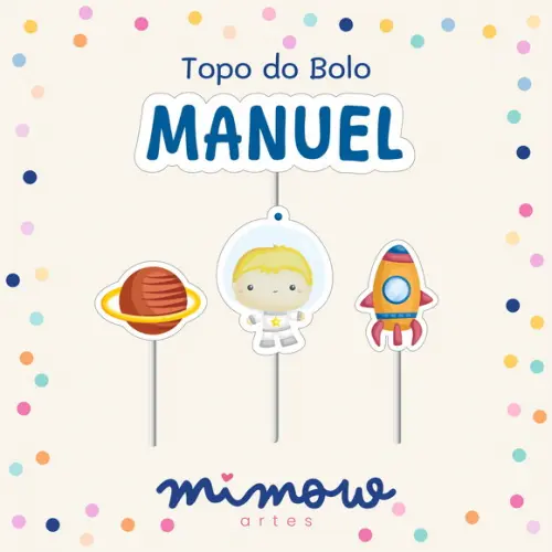 Topo de Bolo - Astronauta