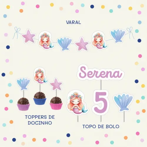 Kit Festa Encanto - Sereia