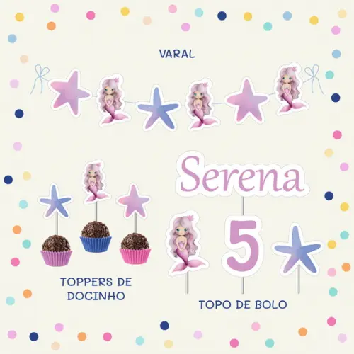 Kit Festa Encanto - Sereia