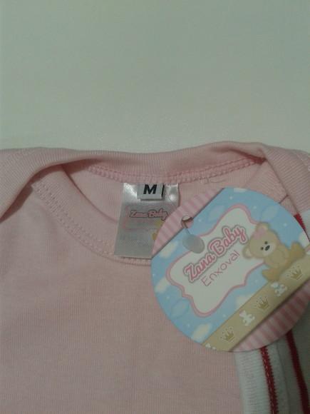Body de bebe manga curta com 3 unidade