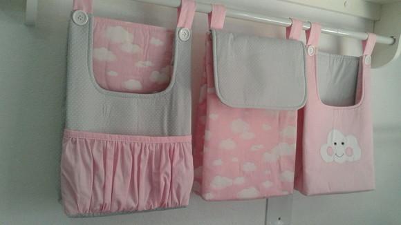 Bolsões porta fraldas (com 3 peças)