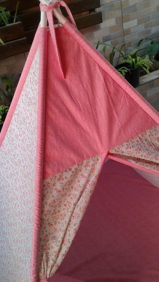 Cabana infantil + colchonete +bandeirinhas