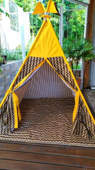 Cabana Infantil + Colchonete +bandeirinhas