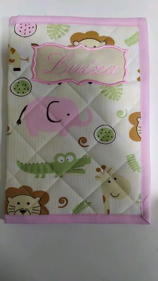 Capa de cardeneta de vacinação personalizada