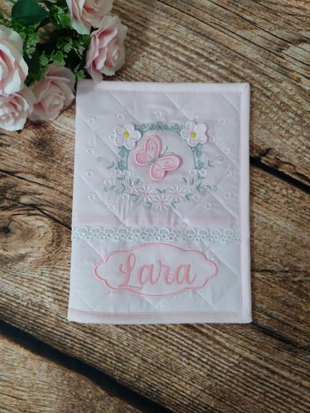 Capa de Cardeneta de Vacinação com Bordado Personalizado