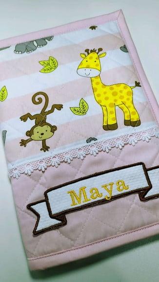 Capa de cardeneta de vacinação personalizada