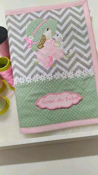 Capa de cardeneta de vacinação personalizada