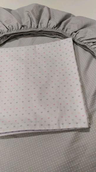 Jogo de lençol para mini cama 2 pçs