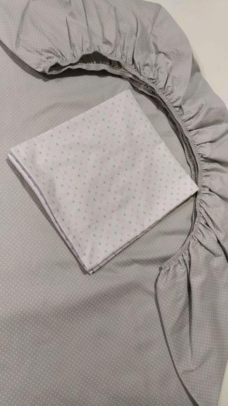 Jogo de lençol para mini cama 2 pçs