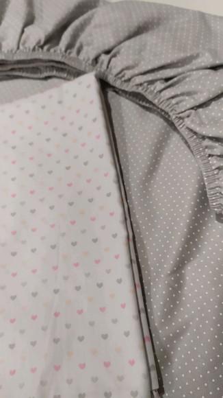 Jogo de lençol para mini cama 2 pçs