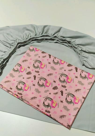 Jogo de lençol para mini cama 2 pçs