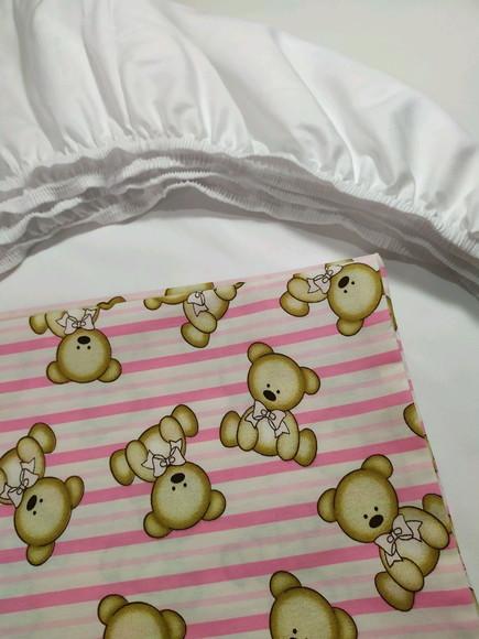 Jogo de lençol para mini cama 2 pçs