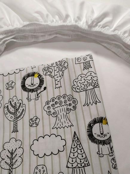 Jogo de lençol para mini cama 2 pçs