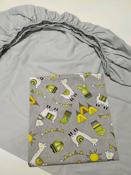 Jogo de lençol para mini cama 2 pçs