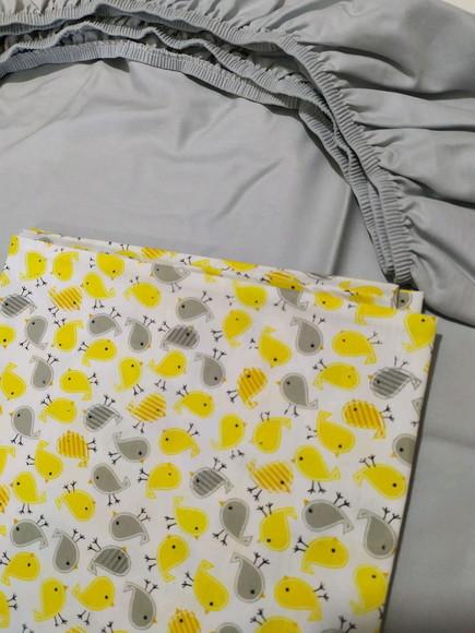 Jogo de lençol para mini cama 2 pçs