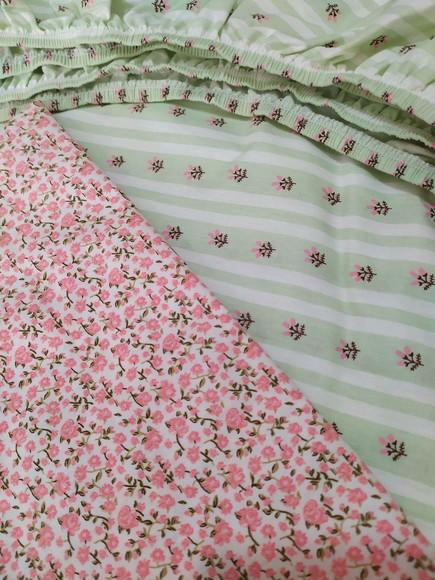 Jogo de lençol para mini cama 2 pçs