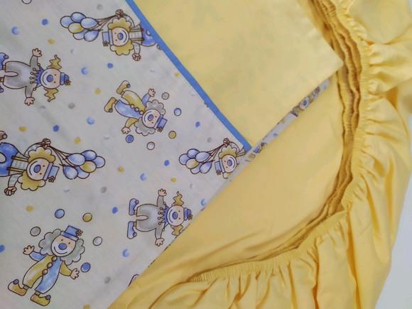 Jogo de lençol para mini cama 2 pçs