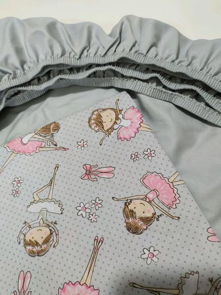 Jogo de lençol para mini cama 2 pçs