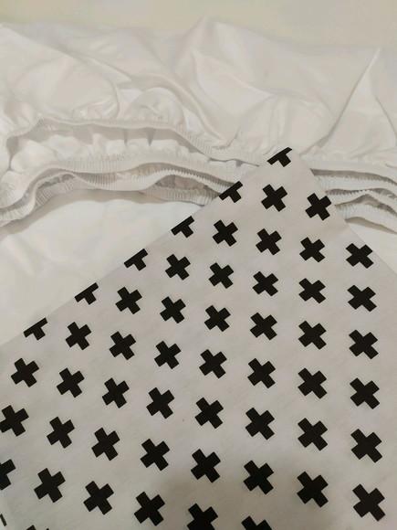 Jogo de lençol para mini cama 2 pçs