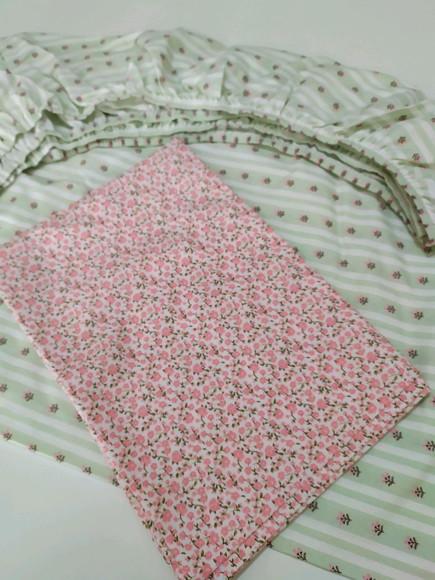 Jogo de lençol para mini cama 2 pçs