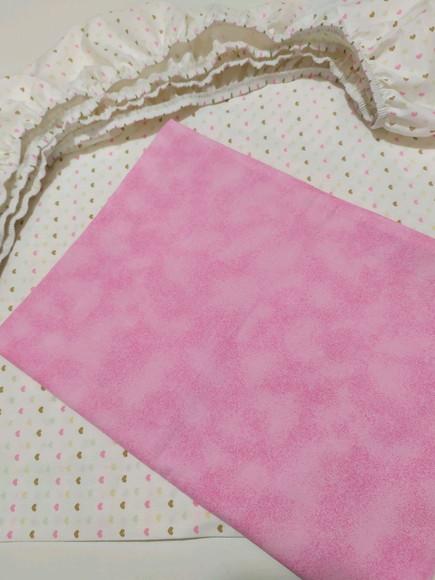 Jogo de lençol para mini cama 2 pçs