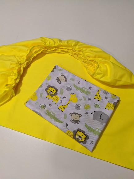 Jogo de lençol para mini cama 2 pçs