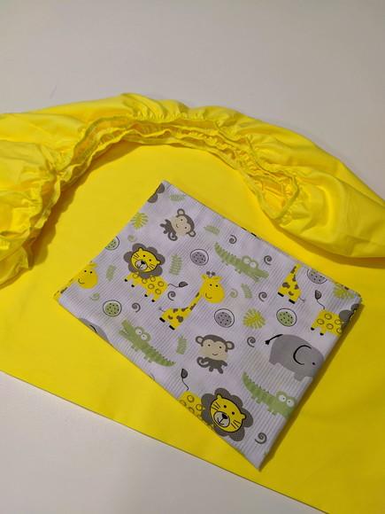 Jogo de lençol para mini cama 2 pçs