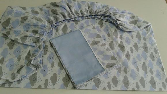 Jogo de lençol para mini cama 2 pçs
