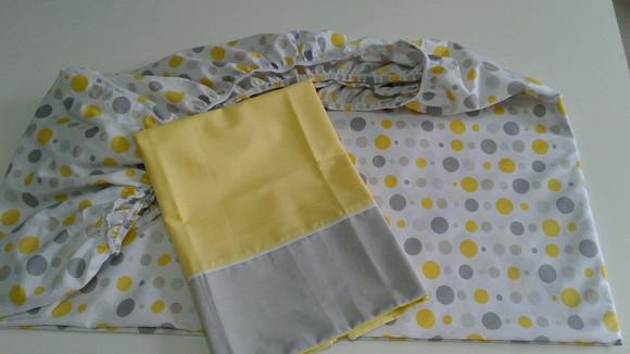 Jogo de lençol para mini cama 2 pçs