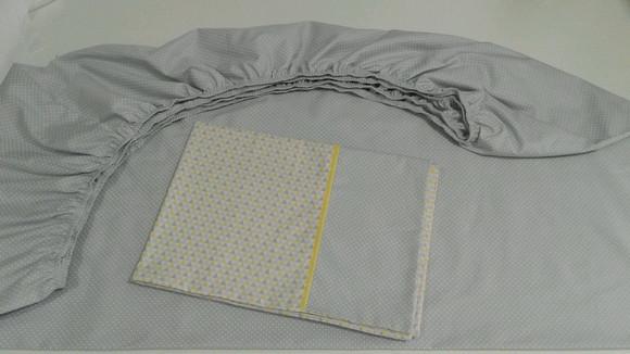 Jogo de lençol para mini cama 2 pçs