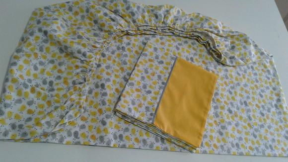 Jogo de lençol para mini cama 2 pçs