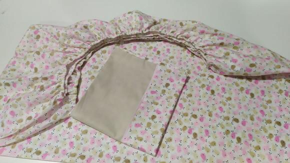 Jogo de Lençol para Mini Cama 2 Pçs