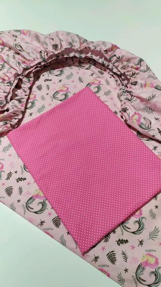 Jogo de Lençol para Mini Cama 2 Pçs