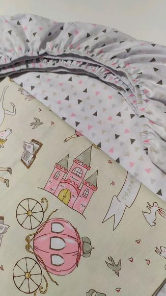 Jogo de Lençol para Mini Cama 2 Pçs