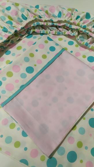 Jogo de Lençol para Mini Cama 2 Pçs