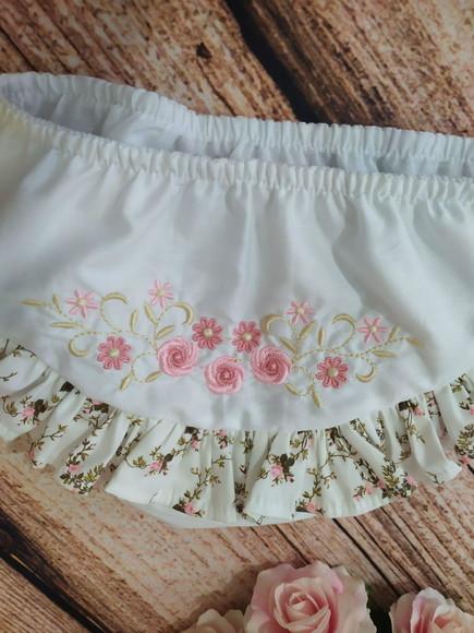 Kit 3 Calcinhas Tapa Fraldas/bunda Rica Bordada