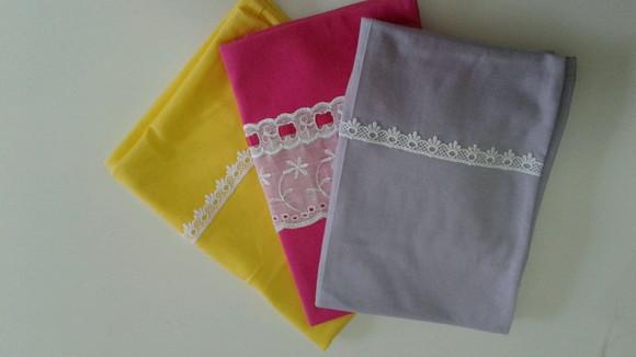 Kit com 3 fronhas