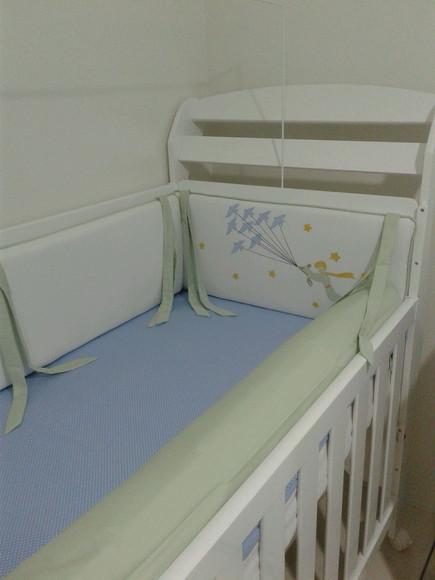 kit de berço 4 pçs americano pequeno principe