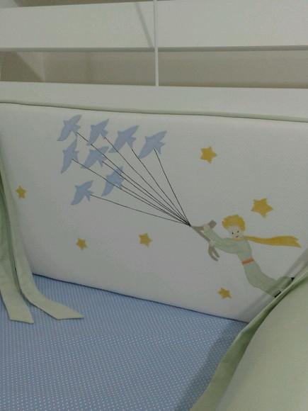 kit de berço 4 pçs americano pequeno principe