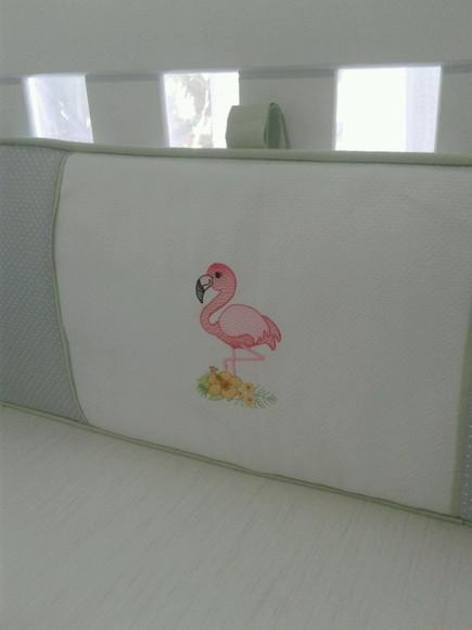 kit para mini berço 4 peças bordado