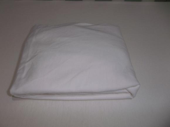 Lençol de malha para berço cor creme( avulso)