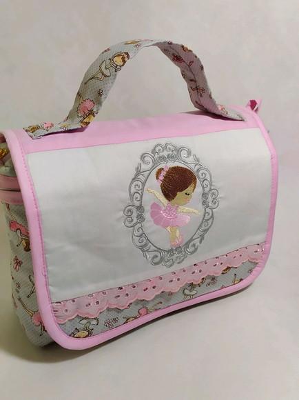 Nécessaire Porta Fraldas e Lenços Personalizada com Aba