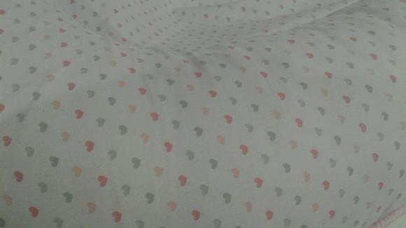 Ninho Redutor de Berço para Bebê Detalhe Rosa Modelo U