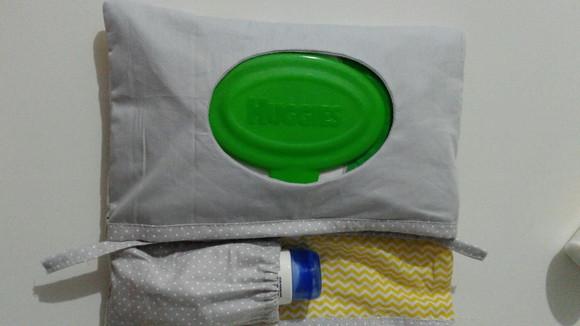 Porta fraldas lenço umedecido