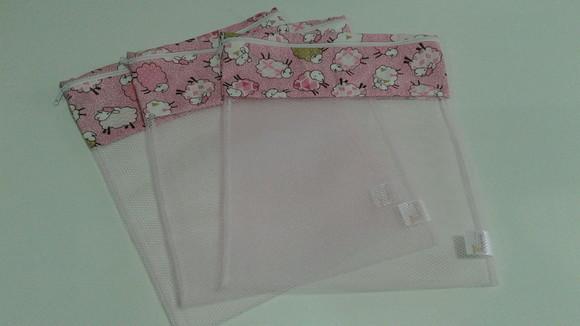 Saquinho organizador para bolsa de maternidade 3 unidades